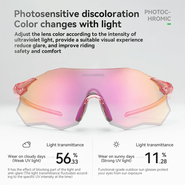 Солнечные очки Rockbros Polarized Cycling Sunglasses Золотистый Черный photo 4