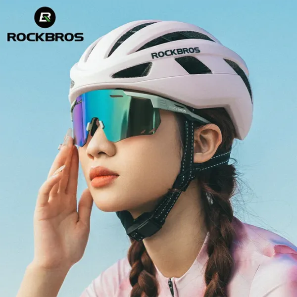 Солнечные очки Rockbros SP323 Classic Sports Cycling Photochromic Green Черный photo 3