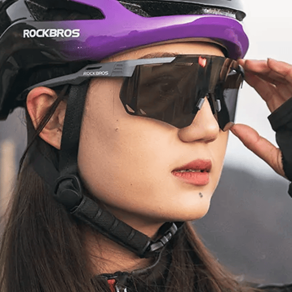 Солнечные очки Rockbros SP323 Classic Sports Cycling Polarized Red Черный photo 8