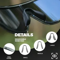 Ochelari de soare Rockbros Polarized Photochromic Cycling Bright Transparent White Blue photo 8