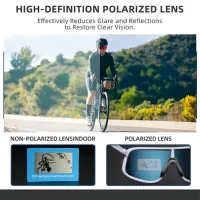 Ochelari de soare Rockbros Polarized Photochromic Cycling Sand Gray Black photo 6