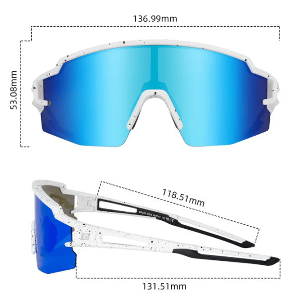 Солнечные очки Rockbros Polarized Youth Kids UV400 Cycling Sports Синий White photo 5