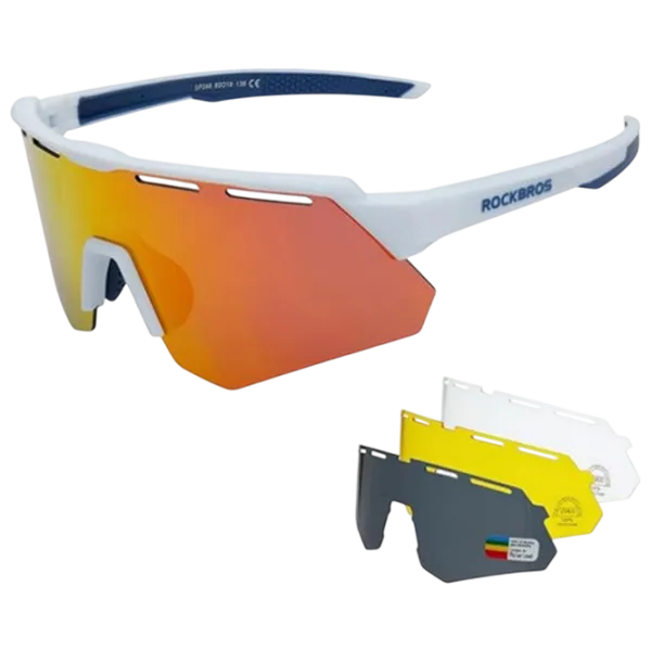 Солнечные очки Rockbros Polarized Cycling Glasses Белый Разноцветный photo 1