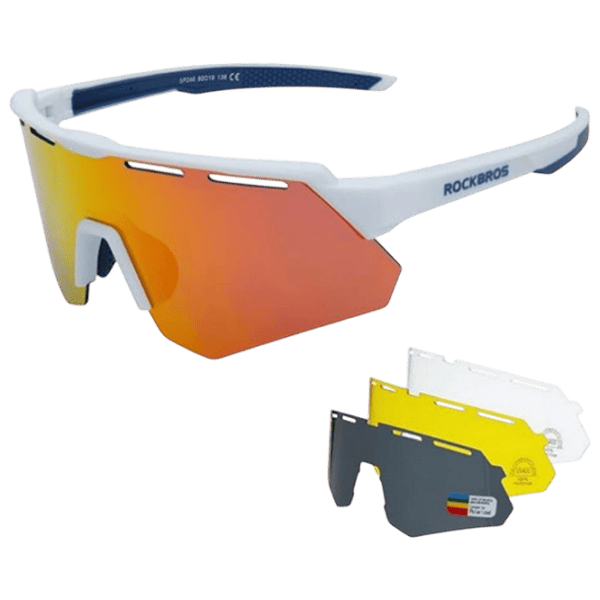 Солнечные очки Rockbros Polarized Cycling Glasses Белый Разноцветный photo 1