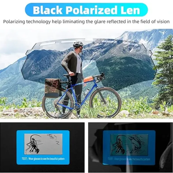 Солнечные очки Rockbros Polarized Cycling Glasses Синий Разноцветный photo 5