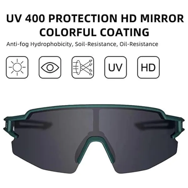 Солнечные очки Rockbros Ultralight Polarised Sports Зеленый Серый photo 2