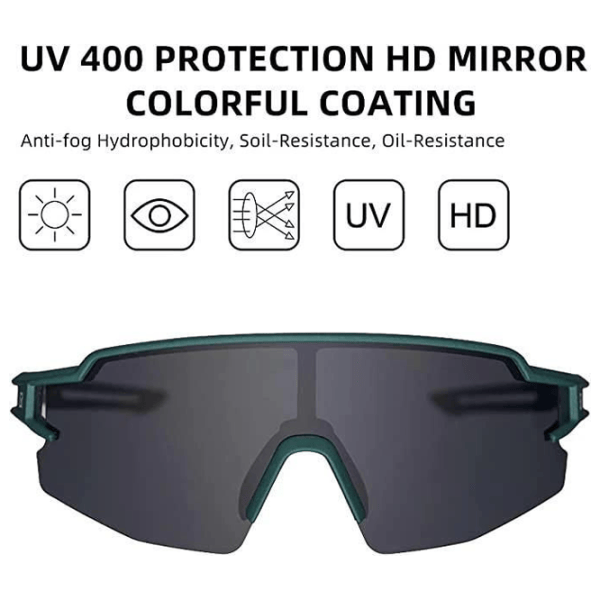 Солнечные очки Rockbros Ultralight Polarised Sports Зеленый Серый photo 2