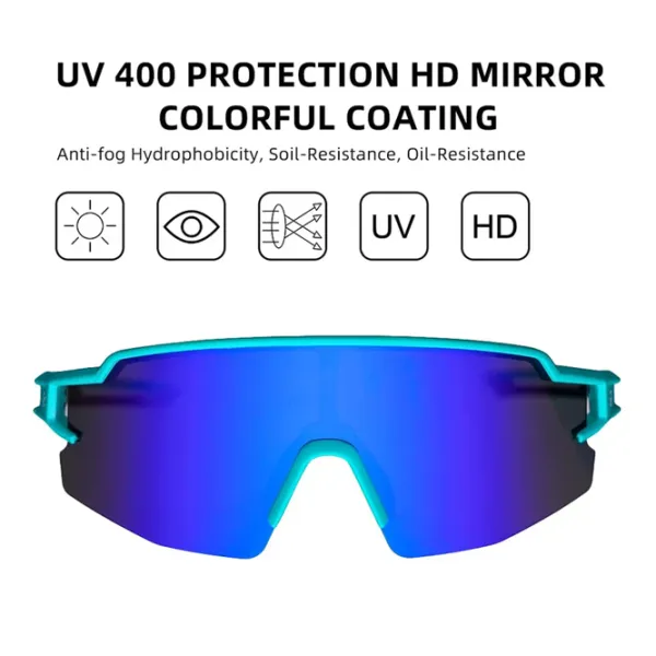 Солнечные очки Rockbros Ultralight Polarised Sports Синий Разноцветный photo 3