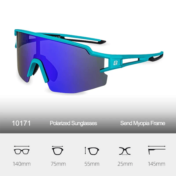 Солнечные очки Rockbros Ultralight Polarised Sports Синий Разноцветный photo 7