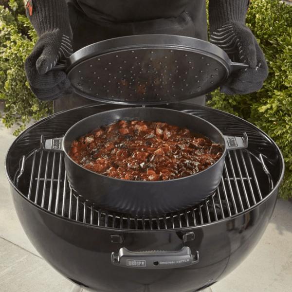 Ceaun pentru grătar Weber Duo 6.8l / Fontă / Black photo 7