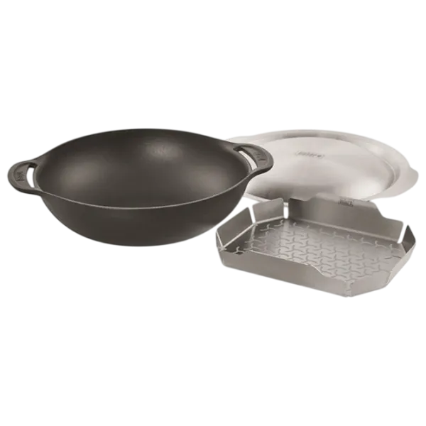 Ceaun pentru grătar Weber Crafted Wok & Steamer 5l / Fontă / Black photo 1