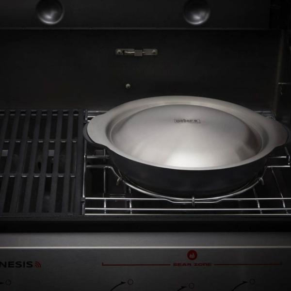 Ceaun pentru grătar Weber Crafted Wok & Steamer 5l / Fontă / Black photo 6