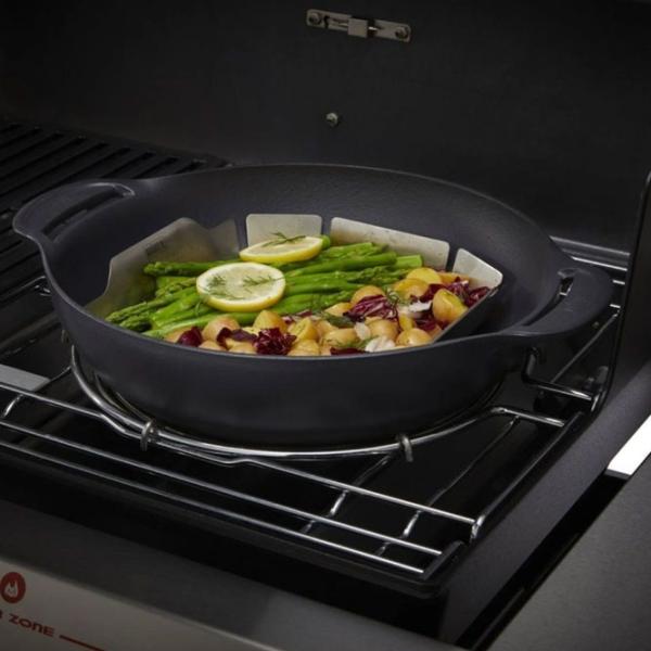 Ceaun pentru grătar Weber Crafted Wok & Steamer 5l / Fontă / Black photo 7