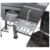 Grătar Grilland Fire PRO GM26001 Brichete, cărbuni / Mobil photo 8