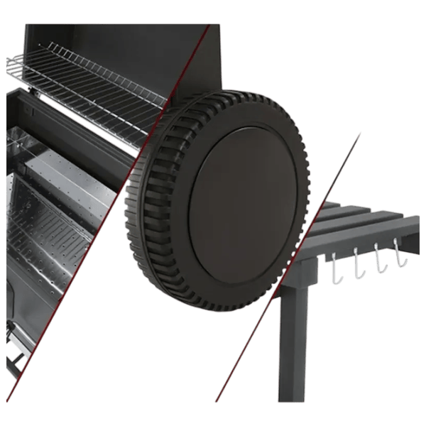 Мангал Grilland Fire PRO GM26001 Брикеты, уголь / Мобильный photo 10