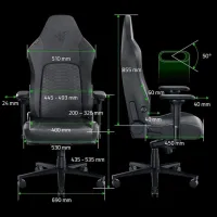 Scaun Gaming Razer Iskur V2 Gray Black photo 8