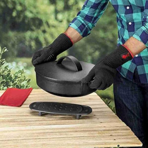 Перчатка для гриля Weber Premium L/XL Хлопок / Черный photo 4