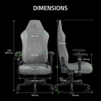 Scaun Gaming Razer Iskur V2 X Black Gray photo 10