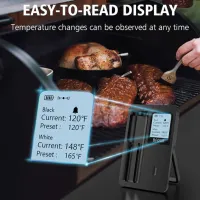 Termometru pentru grill ToGrill Bfour BF-60 Oțel inoxidabil / Black photo 3