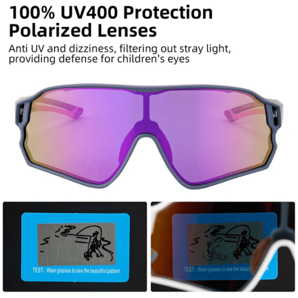 Солнечные очки Rockbros Kids Polarized Синий Purple photo 3
