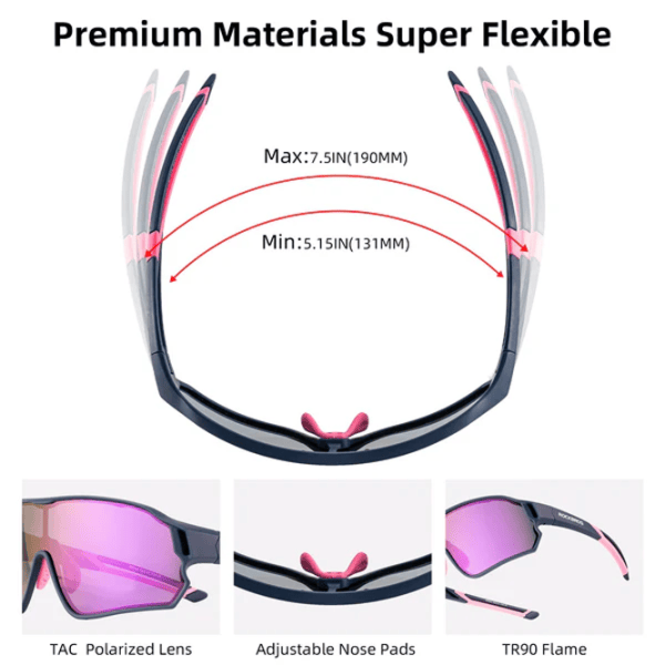 Солнечные очки Rockbros Kids Polarized Синий Purple photo 4