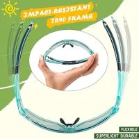 Ochelari de soare Rockbros Kids Sports Turquoise Transparent photo 3
