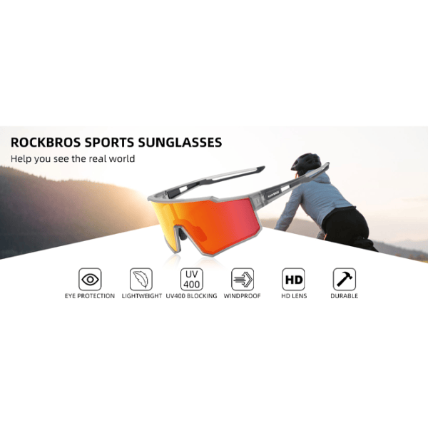 Солнечные очки Rockbros Polarized Cycling Sunglasses with TR90 Frame Серый Разноцветный photo 8