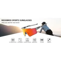 Ochelari de soare Rockbros Polarized Cycling Sunglasses with TR90 Frame Gray Multicolor photo 8