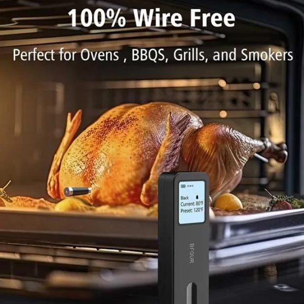 Termometru pentru grill ToGrill Smart Wireless Stick TG-30 Oțel inoxidabil / Black photo 4