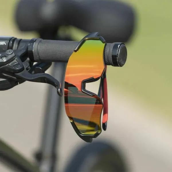 Солнечные очки Rockbros TAC Lightweight Polarized Красный Черный photo 4