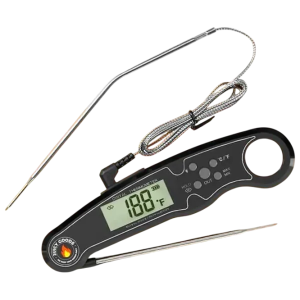Termometru pentru grill ToGrill Bfour Instant Dual Probe BF-20 Oțel inoxidabil / Black photo 1