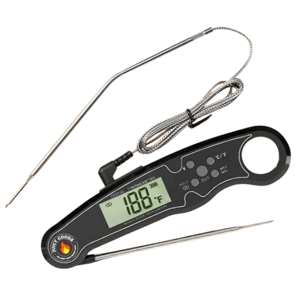 Termometru pentru grill ToGrill Bfour Instant Dual Probe BF-20 Oțel inoxidabil / Black photo 1
