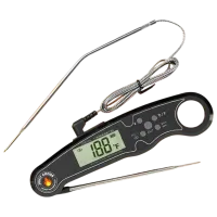 Termometru pentru grill ToGrill Bfour Instant Dual Probe BF-20 Oțel inoxidabil / Black