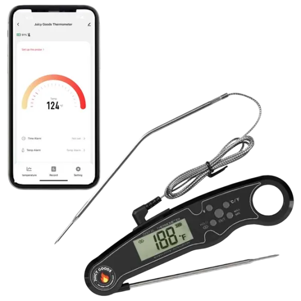 Termometru pentru grill ToGrill Bfour Instant Dual Probe BF-20 Oțel inoxidabil / Black photo 2