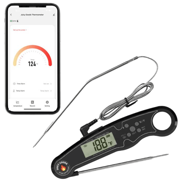 Termometru pentru grill ToGrill Bfour Instant Dual Probe BF-20 Oțel inoxidabil / Black photo 2