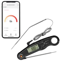 Termometru pentru grill ToGrill Bfour Instant Dual Probe BF-20 Oțel inoxidabil / Black photo 2