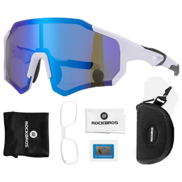 Солнечные очки Rockbros TAC Lightweight Polarized Синий White photo 4