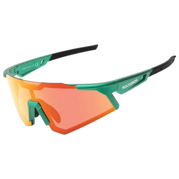 Ochelari de soare Rockbros Photochromic Cycling Goggles Green Black photo 1