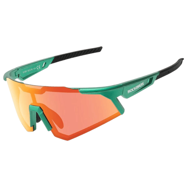 Ochelari de soare Rockbros Photochromic Cycling Goggles Green Black photo 1