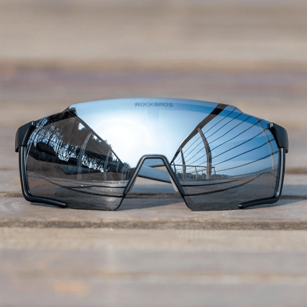Солнечные очки Rockbros MTB Polarized Cycling Черный White photo 3