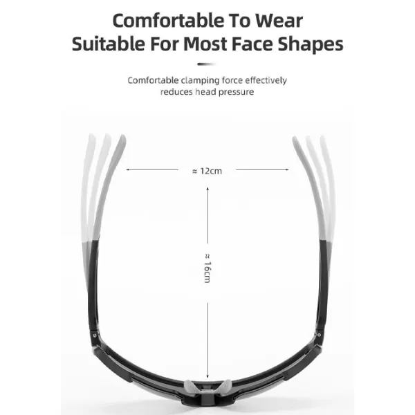 Солнечные очки Rockbros MTB Polarized Cycling Черный White photo 5