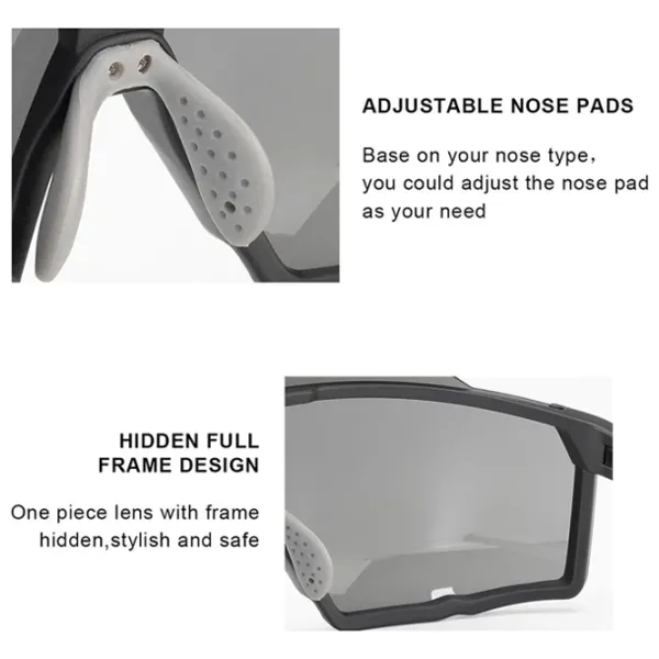 Солнечные очки Rockbros MTB Polarized Cycling Черный White photo 10