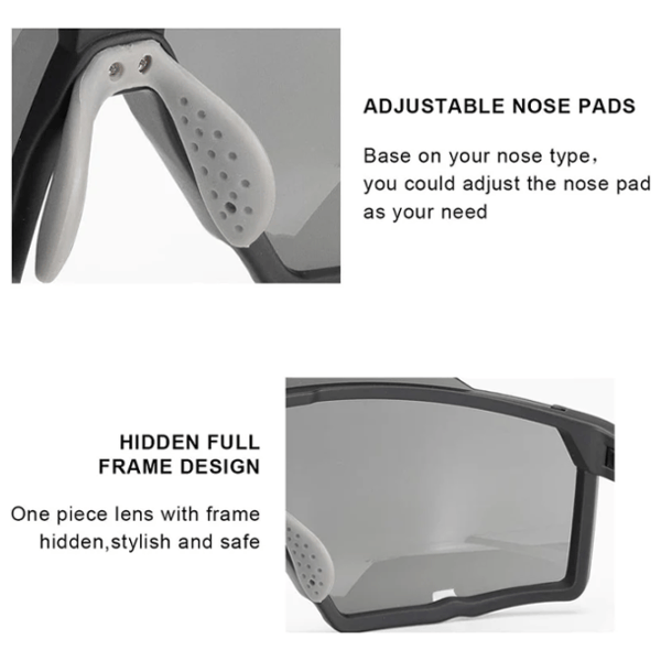 Солнечные очки Rockbros MTB Polarized Cycling Черный White photo 10