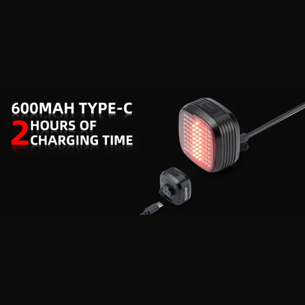 Велосипедный фонарь Rockbros R7 Tail Light Brake Sense Черный Красный photo 9