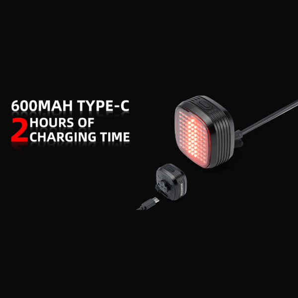 Велосипедный фонарь Rockbros R7 Tail Light Brake Sense Черный Красный photo 9