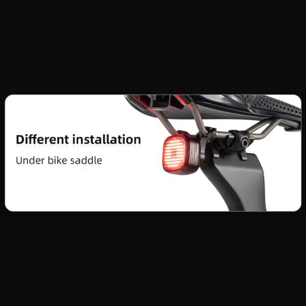 Велосипедный фонарь Rockbros R7 Tail Light Brake Sense Черный Красный photo 10