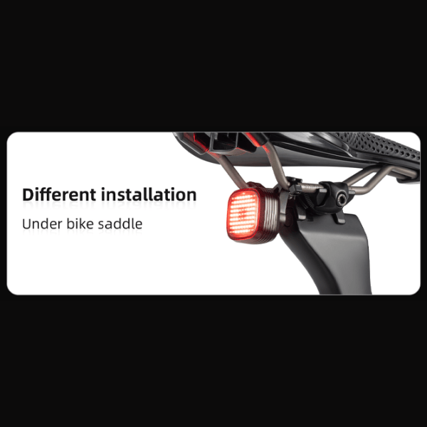 Велосипедный фонарь Rockbros R7 Tail Light Brake Sense Черный Красный photo 10