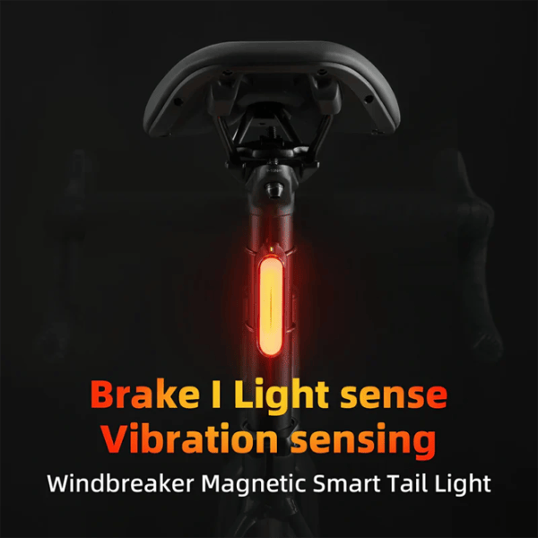 Велосипедный фонарь Rockbros Magnetic Tail Light Brake SKL01 Черный Красный photo 3