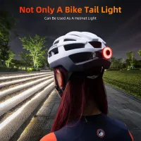 Lanterna bicicletei Rockbros Tail Light Break Sense Black Red photo 7