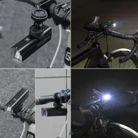Lanterna bicicletei Rockbros RHL 1000LM Black Gray photo 5